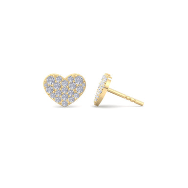 Boucles d'oreilles diamants ronds 0.67 carat Coraline Or Jaune 18 carats