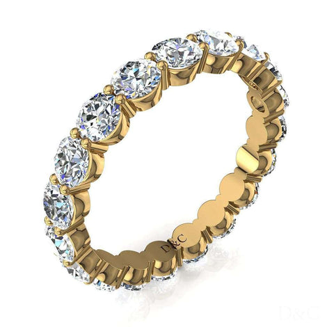Alliance diamants ronds 1.50 carat or jaune Acacias