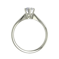 Anello di fidanzamento Elodie con diamante marquise da 0.70 carati in oro bianco 18 carati