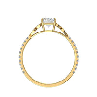 Anello di fidanzamento Angela in oro giallo 1.60 carati con diamante marquise