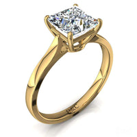 Capucine Anello di fidanzamento Princess in oro giallo 0.80 carati con diamante