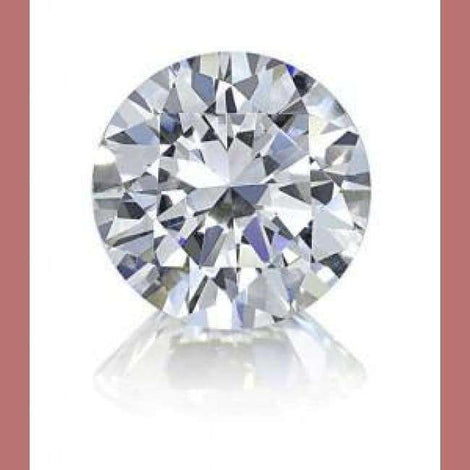 Bague de fiançailles diamant rond 0.50 carat or rose Arabella