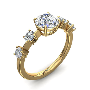 Anello di fidanzamento con diamante rotondo Serena da 0.70 carati