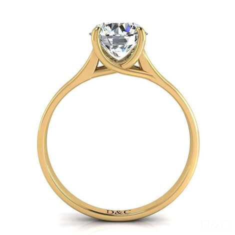 Anello di fidanzamento Cindy in oro giallo 0.60 carati con diamante tondo