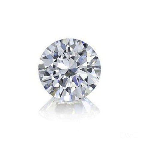 Bague de fiançailles diamant rond 0.60 carat or rose Jenny