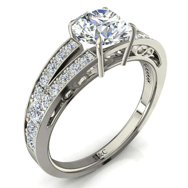 Rapallo Anello di fidanzamento con diamante tondo da 0.90 carati