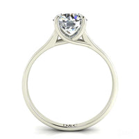 Solitaire diamant rond 1.20 carat or blanc Cindy