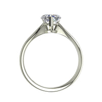 Anello di fidanzamento Elodie in oro bianco 0.90 carati con diamante a cuore