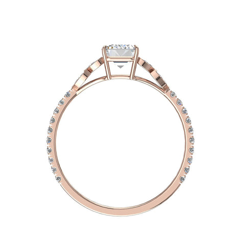 Anello di fidanzamento Angela in oro rosa 1.40 carati con diamante marquise