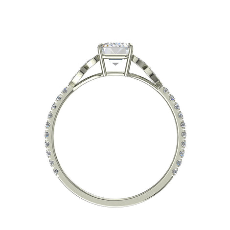 Solitaire diamant marquise 2.60 carats or blanc Angela