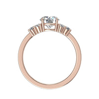 Solitaire diamant rond 2.26 carats or rose Hanna