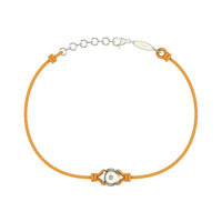 Bracelet cordon Solitaire en Or avec diamant Bracelet Solitaire en or avec diamant DCGEMMES Or Blanc 18 carats Jaune safran 