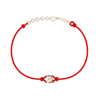 Bracelet cordon Solitaire en Or avec diamant Bracelet Solitaire en or avec diamant DCGEMMES Or Rose 18 carats Rouge 