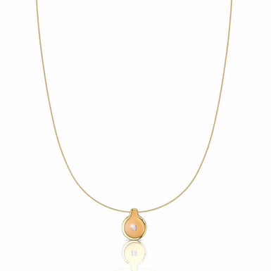 Zoe G / VS Gold and Diamond Necklace / 18K Yellow Gold