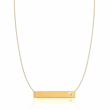Collar Louise de oro y diamantes G / VS / oro amarillo de 18 quilates