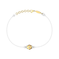 Bracelet cordon Solitaire en Or avec diamant Bracelet Solitaire en or avec diamant DCGEMMES Or Jaune 18 carats Blanc 