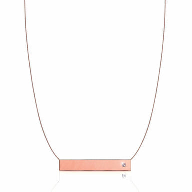 Louise G / VS / 18K Rose Gold and Diamond Necklace