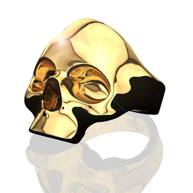 Bague tète de mort : Skull Or Jaune 18 carats