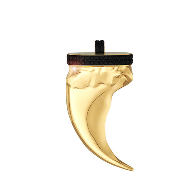 JAWS 18K Yellow Gold Shark Tooth Pendant