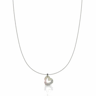 Pendentif coeur or et diamants Emma G / VS / Or Blanc 18 carats