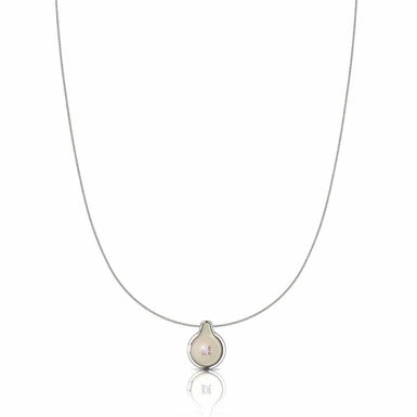 Zoe G / VS Gold and Diamond Necklace / 18K White Gold