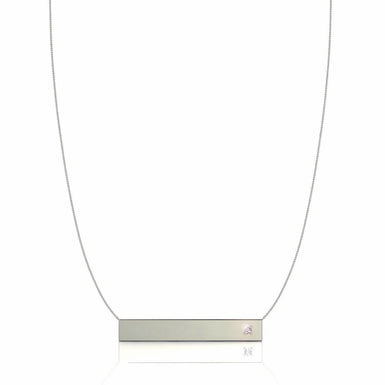 Collar Louise de oro y diamantes G / VS / Oro blanco de 18 quilates