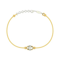 Bracelet cordon Solitaire en Or avec diamant Bracelet Solitaire en or avec diamant DCGEMMES Or Blanc 18 carats Doré 