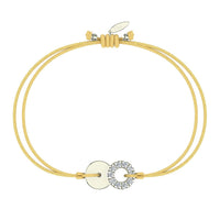 Bracelet cordon Lune pleine en Or avec diamant Bracelet Lune pleine en or avec diamant DCGEMMES Or Blanc 18 carats Doré 