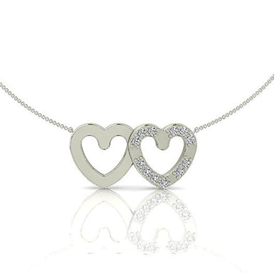 Alice silver and diamond necklace Pochette