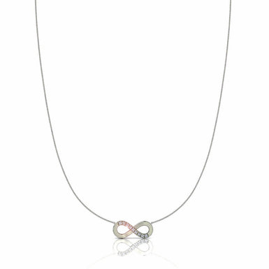 Cloé silver and diamond necklace