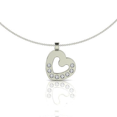 Emma Pochette silver and diamond necklace