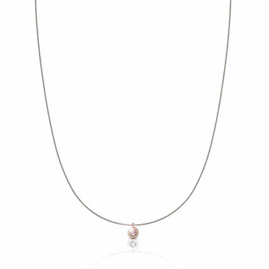 Manon silver and diamond necklace