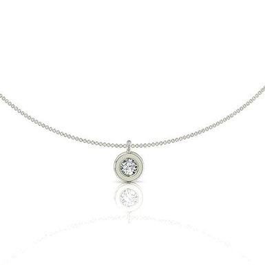 Manon Pochette silver and diamond necklace