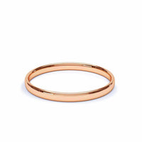 Fede mezzo anello 2mm donna Antibes Mezzo anello bombato Antibes DCGEMMES Oro rosa 18 carati da 44 a 52