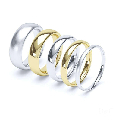Aliança de casamento masculina meia pulseira de ouro 4mm Antibes
