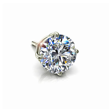 0.21 carat round diamond earrings Track I / SI / 18 carat White Gold