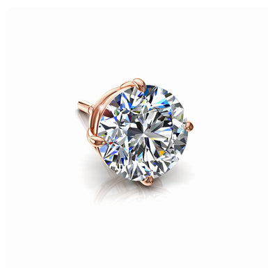 Track 0.21 carat round diamond earrings