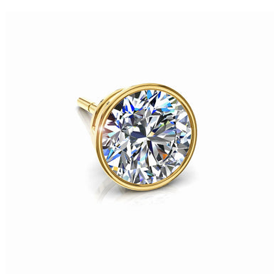 Brack 0.30 carat round diamond earring