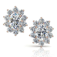 Orecchini Elisabeth con diamanti ovali 1.00 carati Orecchini Elisabeth con diamanti ovali DCGEMMES