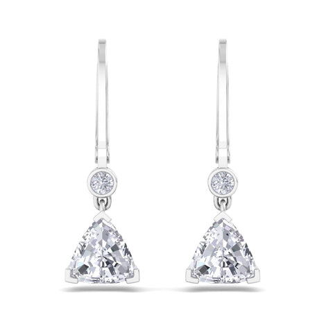 Aria 0.80 carat pear diamond earrings Aria pear diamond earrings DCGEMMES