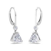 Aria 1.00 carat pear diamond earrings Aria pear diamond earrings DCGEMMES