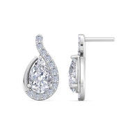 Stella 1.10 carat pear diamond earrings Stella pear diamond earrings DCGEMMES