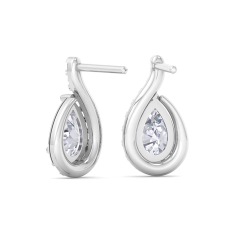 Stella 1.10 carat pear diamond earrings Stella pear diamond earrings DCGEMMES