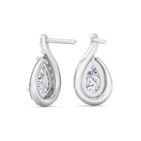 Stella 1.70 carat pear diamond earrings Stella pear diamond earrings DCGEMMES