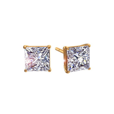 Boucles d'oreilles diamants princesses 0.40 carat Gloria I / SI / Or Jaune 18 carats