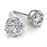 Boucles d'oreilles diamants ronds 0.40 carat Irina Boucles d'oreilles Irina diamants ronds DCGEMMES   