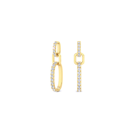 Salome 0.40 carat round diamond earrings Salome round diamond earrings DCGEMMES 18 carat Yellow Gold