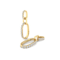 Salome 0.40 carat round diamond earrings Salome round diamond earrings DCGEMMES