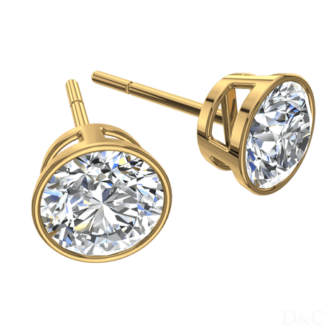 Boucles d'oreilles diamants ronds 0.50 carat Alambra Boucles d'oreilles Alambra diamants ronds DCGEMMES   