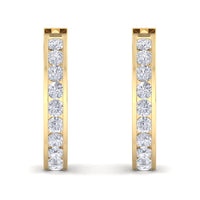 Alessia Orecchini con diamanti tondi 0.50 carati Alessia Orecchini con diamanti tondi 18 carati DCGEMMES Oro giallo XNUMX carati